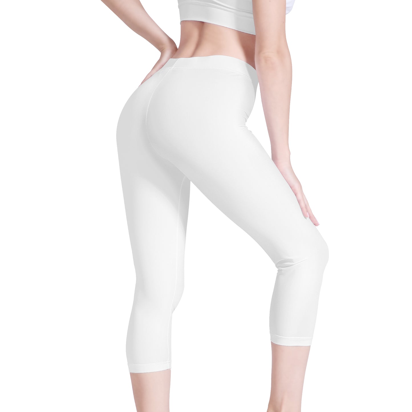 All-Over Print Capri Yoga Leggings