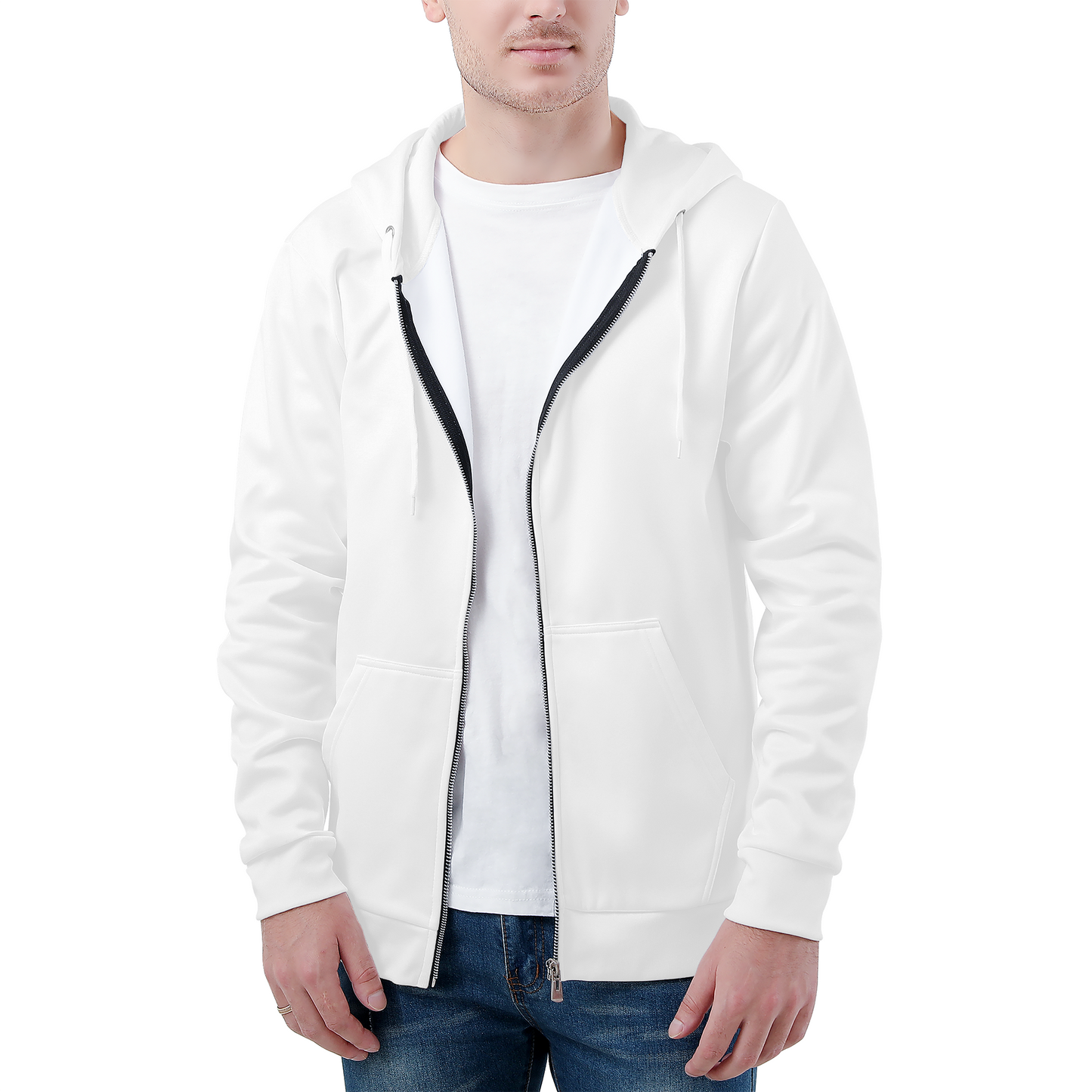 Men's All Over Print Zip Hoodie