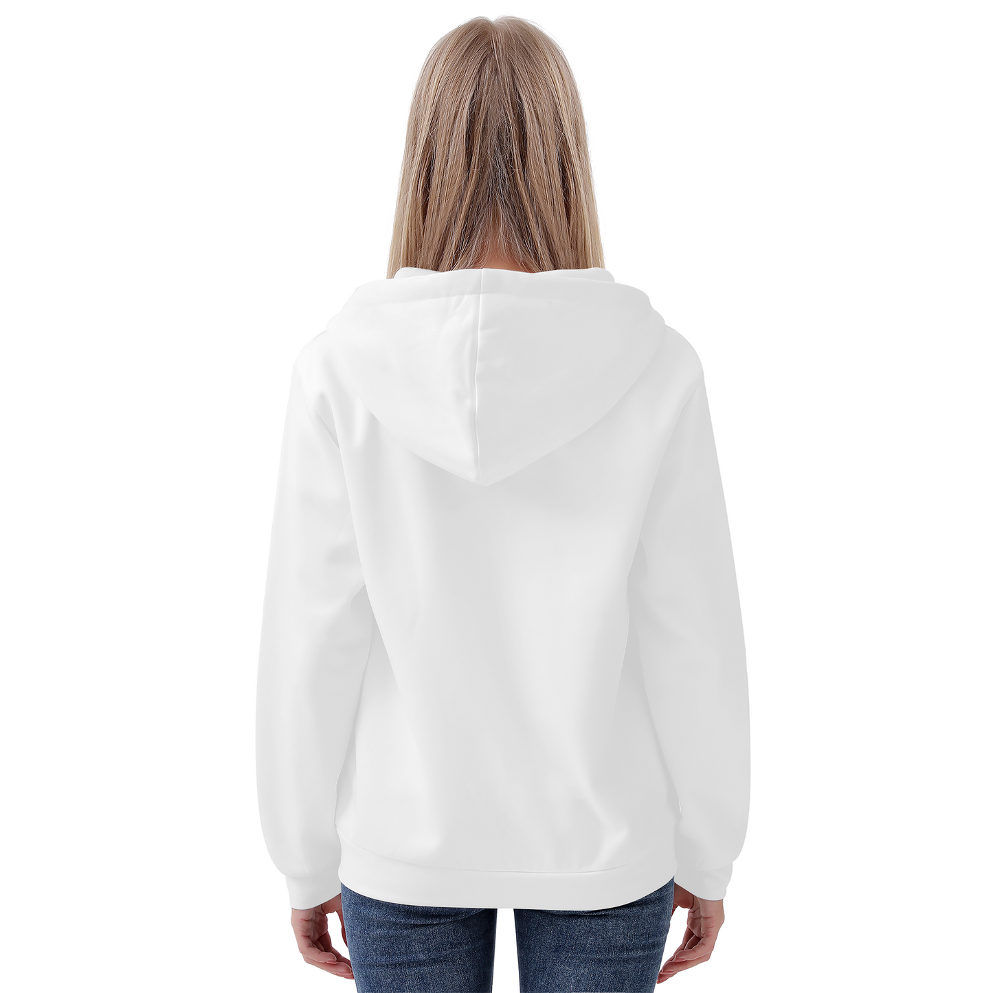 Women's All Over Print Zip Hoodie
