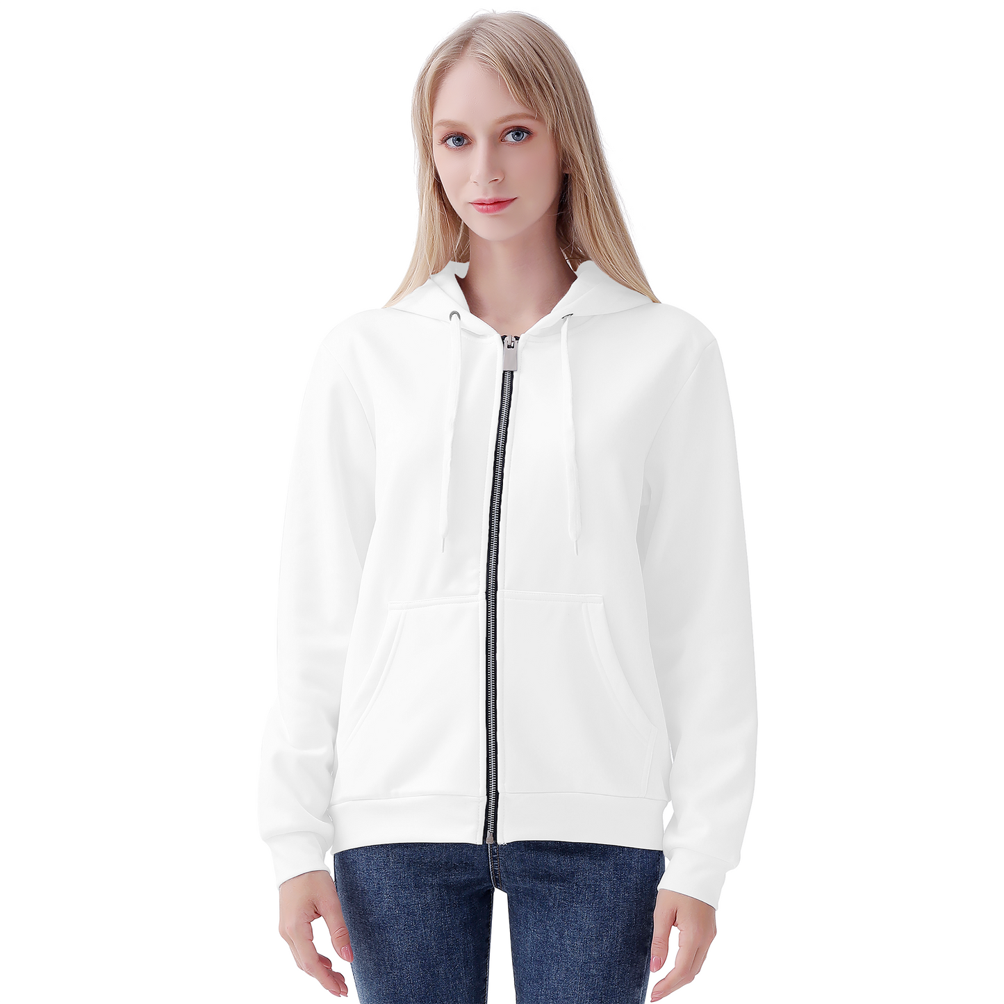Women's All Over Print Zip Hoodie