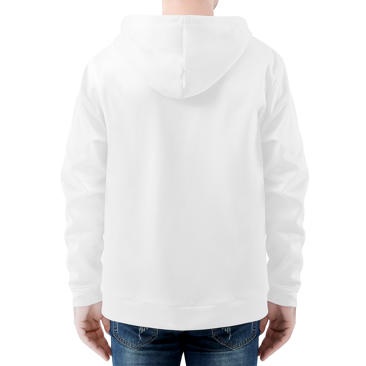 Men's All Over Print Zip Hoodie