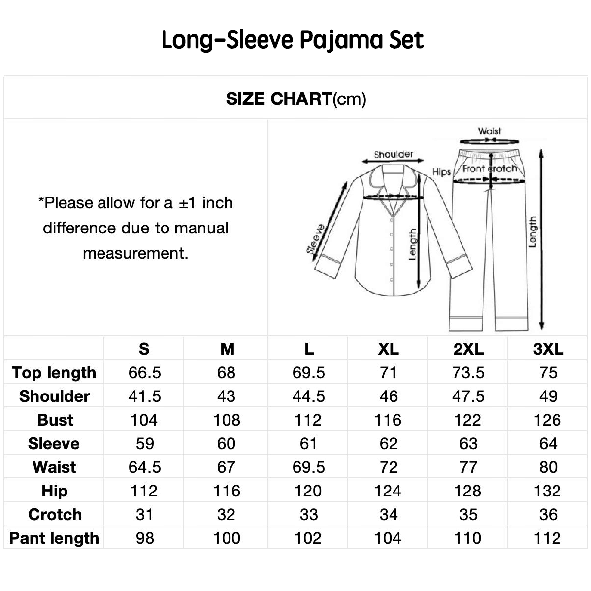 Premium Unisex All-Over Print Long-Sleeve Pajama Set