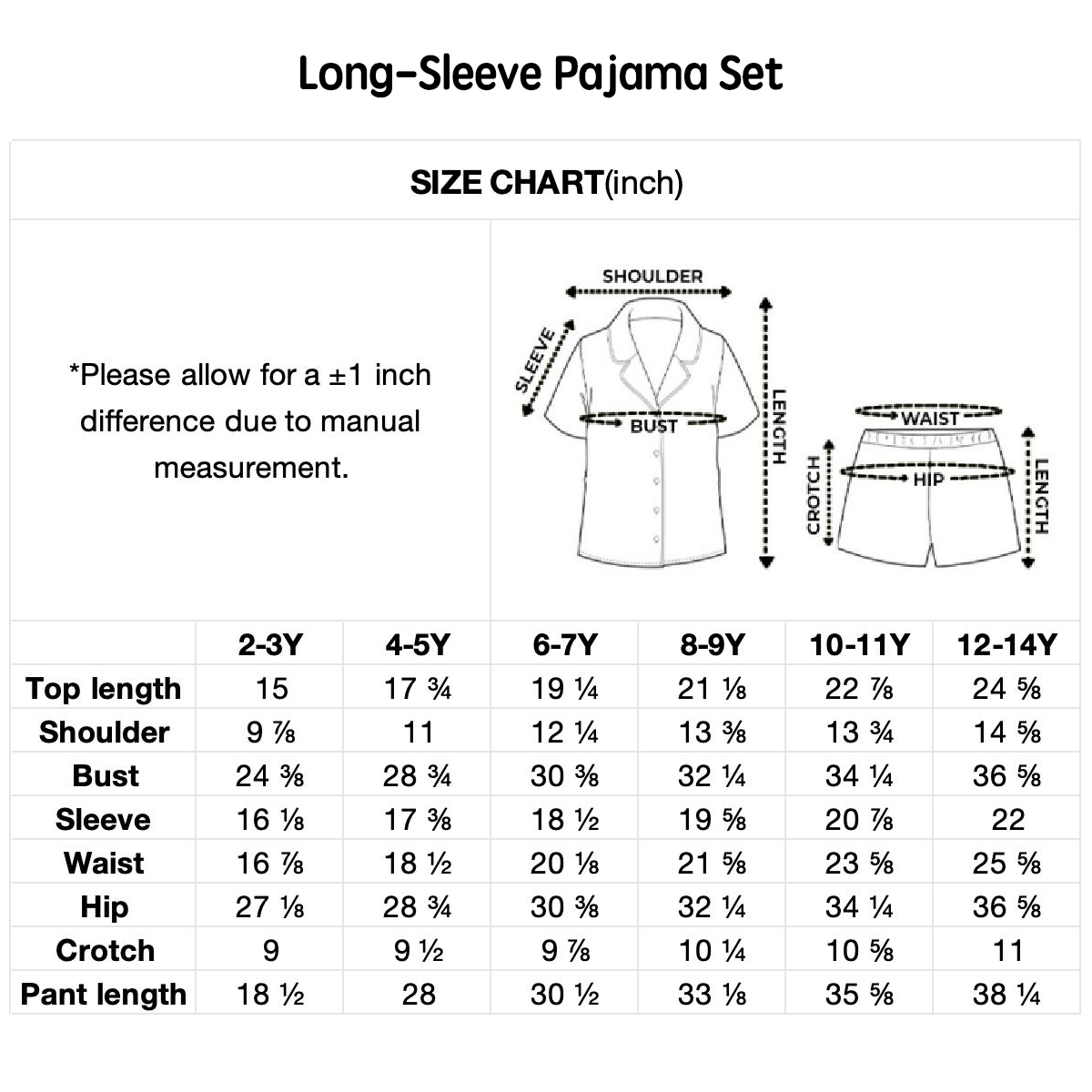 Premium Kids All-Over Print Long-Sleeve Pajama Set