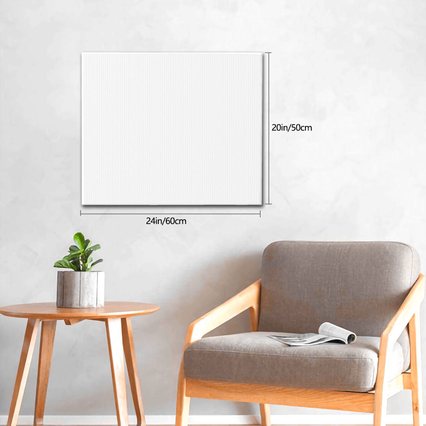 Canvas with Mounting Brackets 20x24in (horizontal)