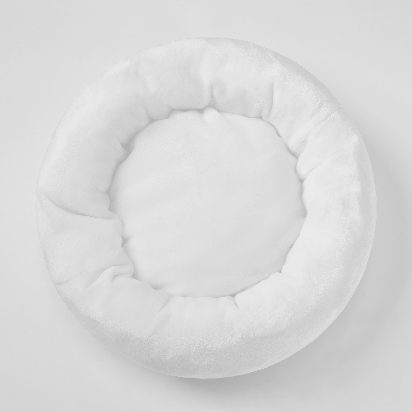 Flannel Round Pet Bed (19X19in)