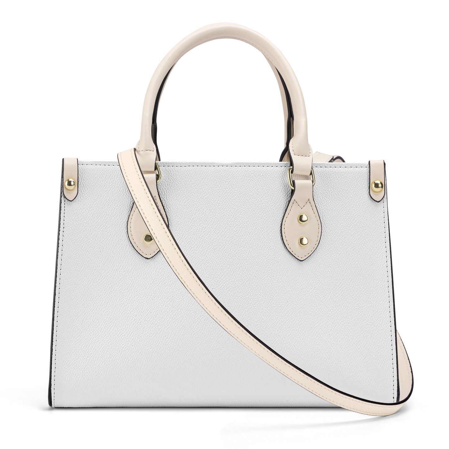 Luxury Women PU Tote Bag - White