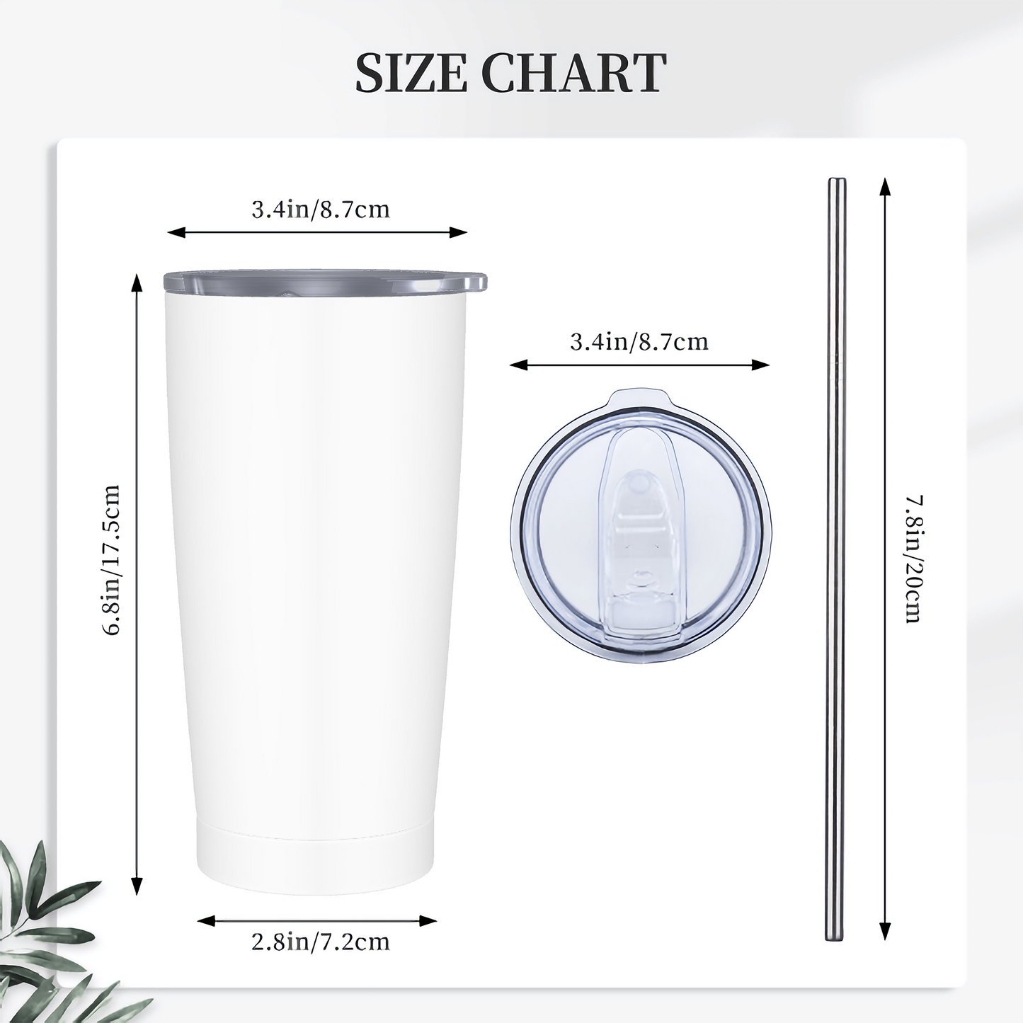 Stainless Steel Straw Lid Cup