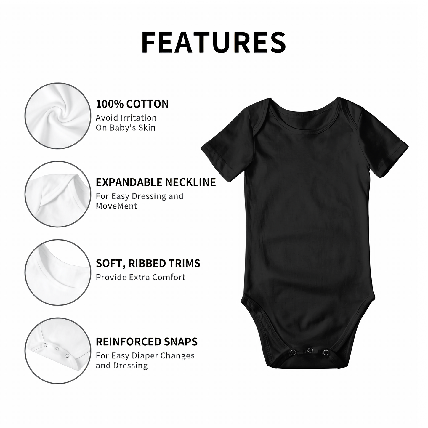 Multicolor Baby Onesies