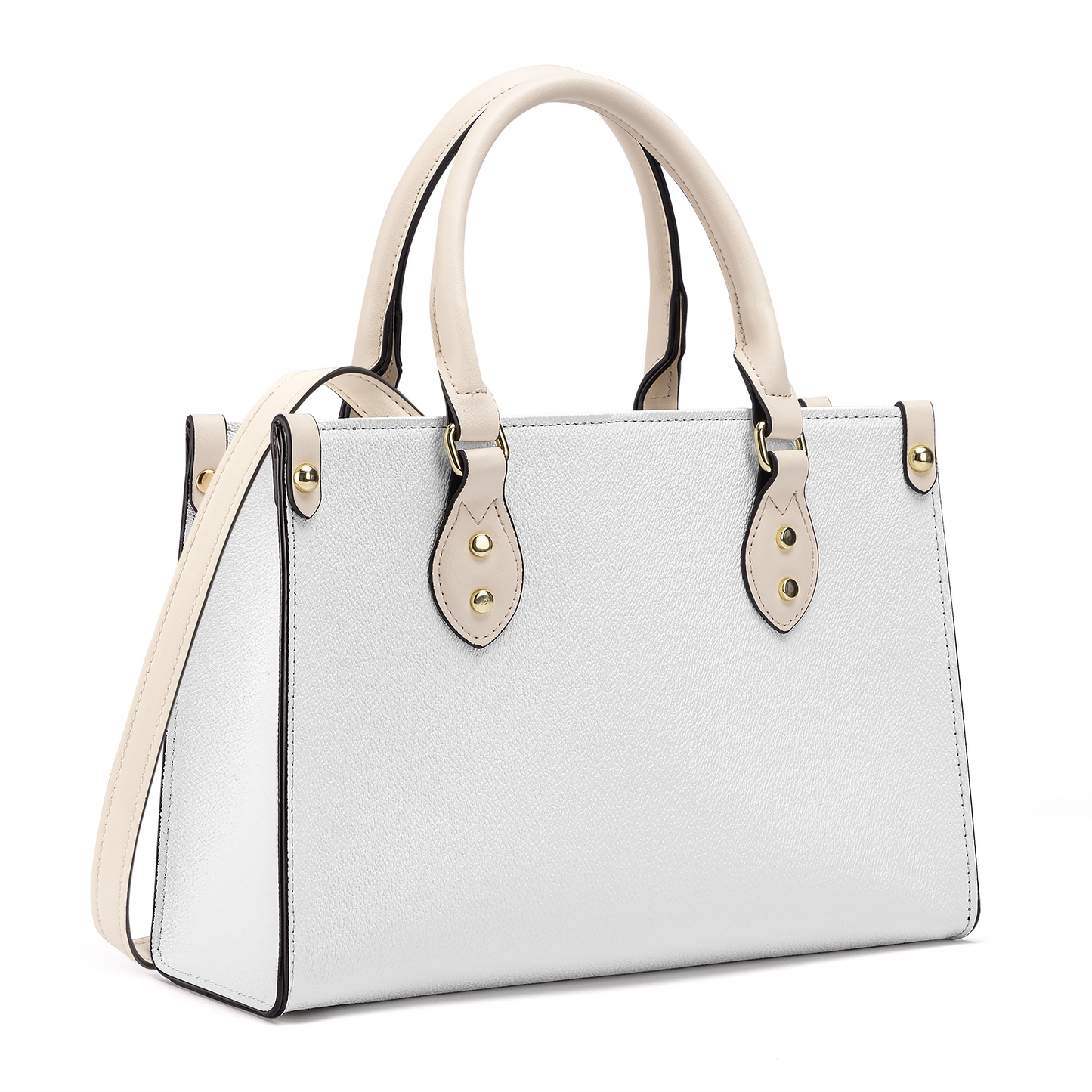 Luxury Women PU Tote Bag - White