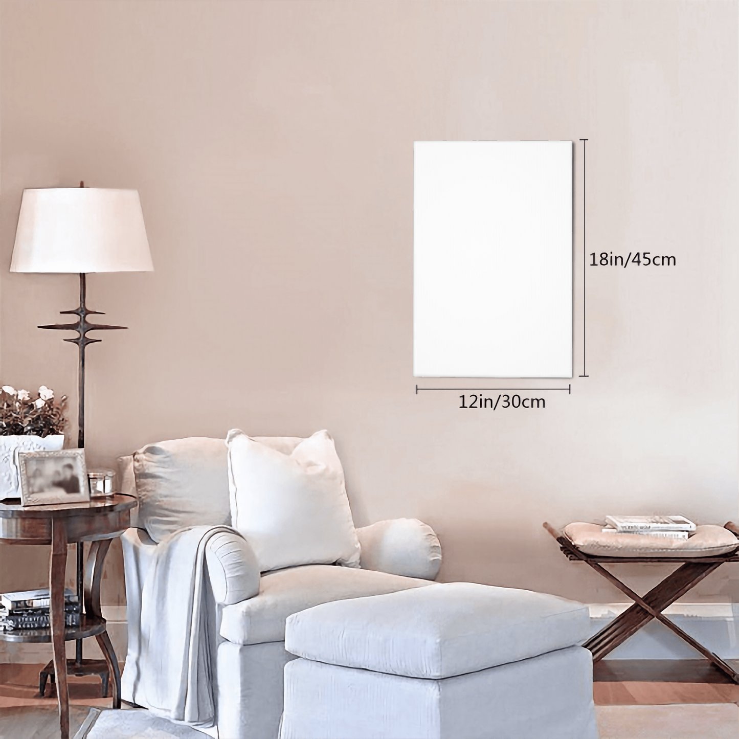 Canvas with Mounting Brackets 12x18in (vertical)