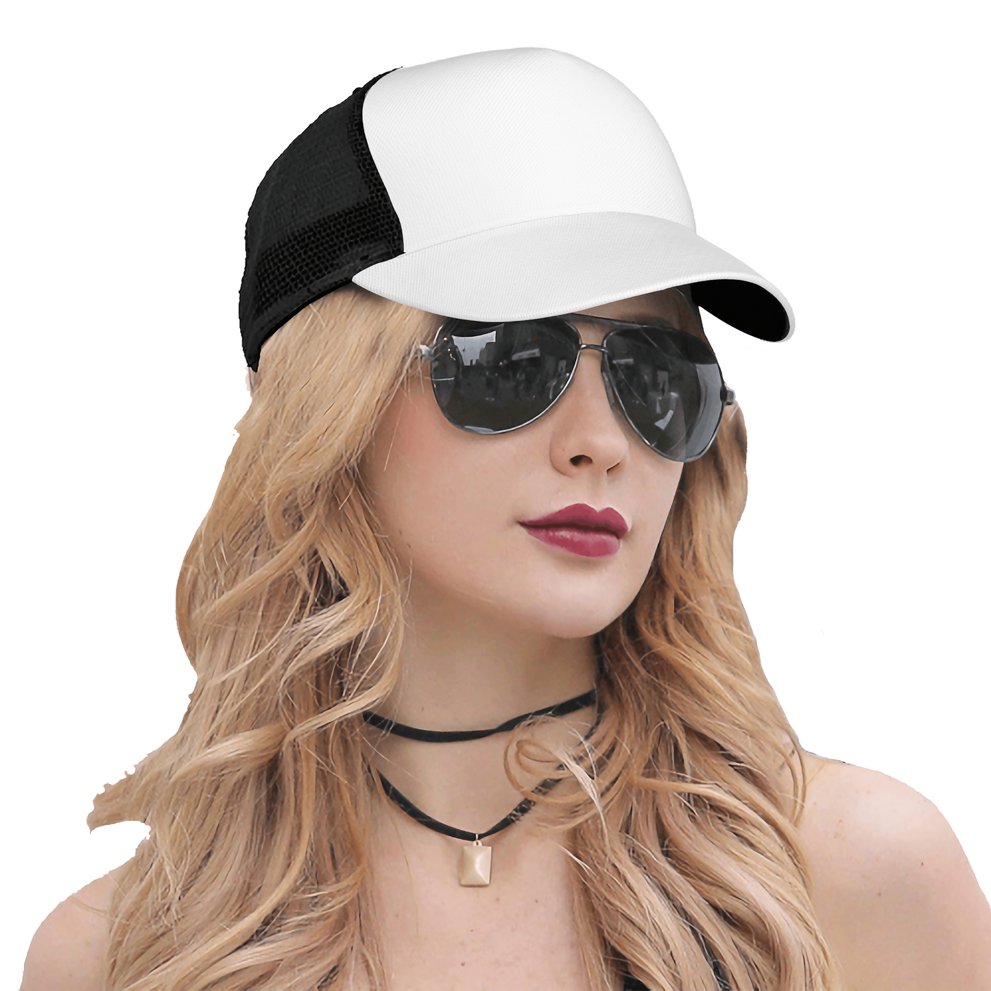 Curved Brim Mesh Baseball Cap