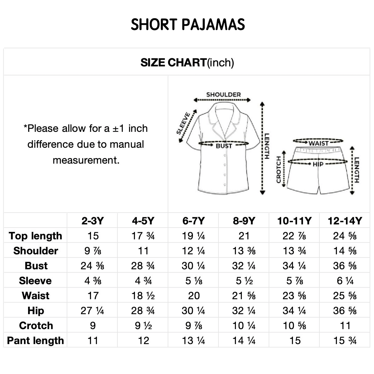Premium Kids short pajama set