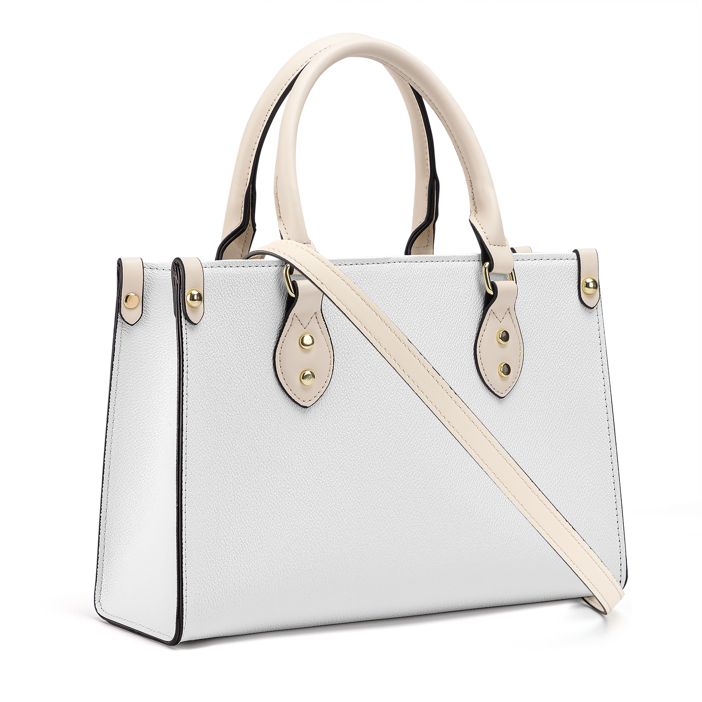Luxury Women PU Tote Bag - White