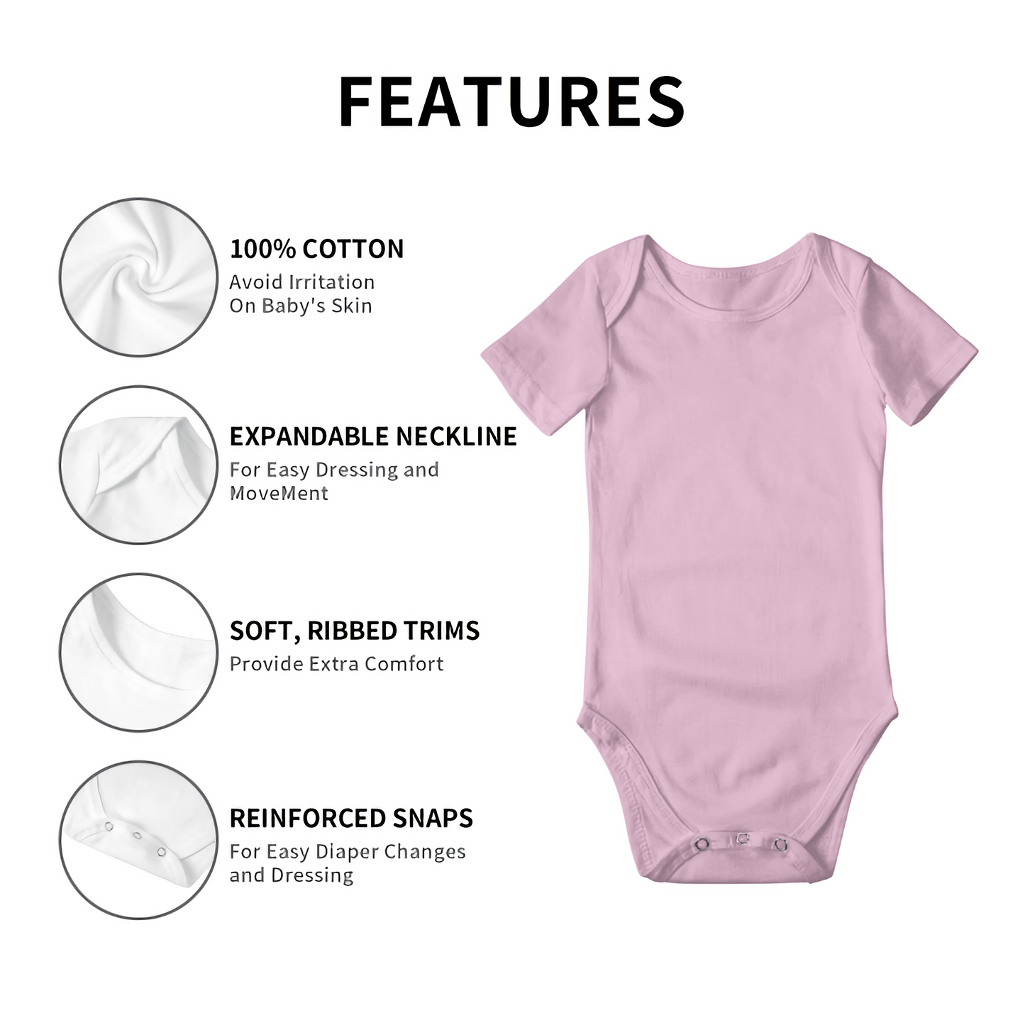 Multicolor Baby Onesies