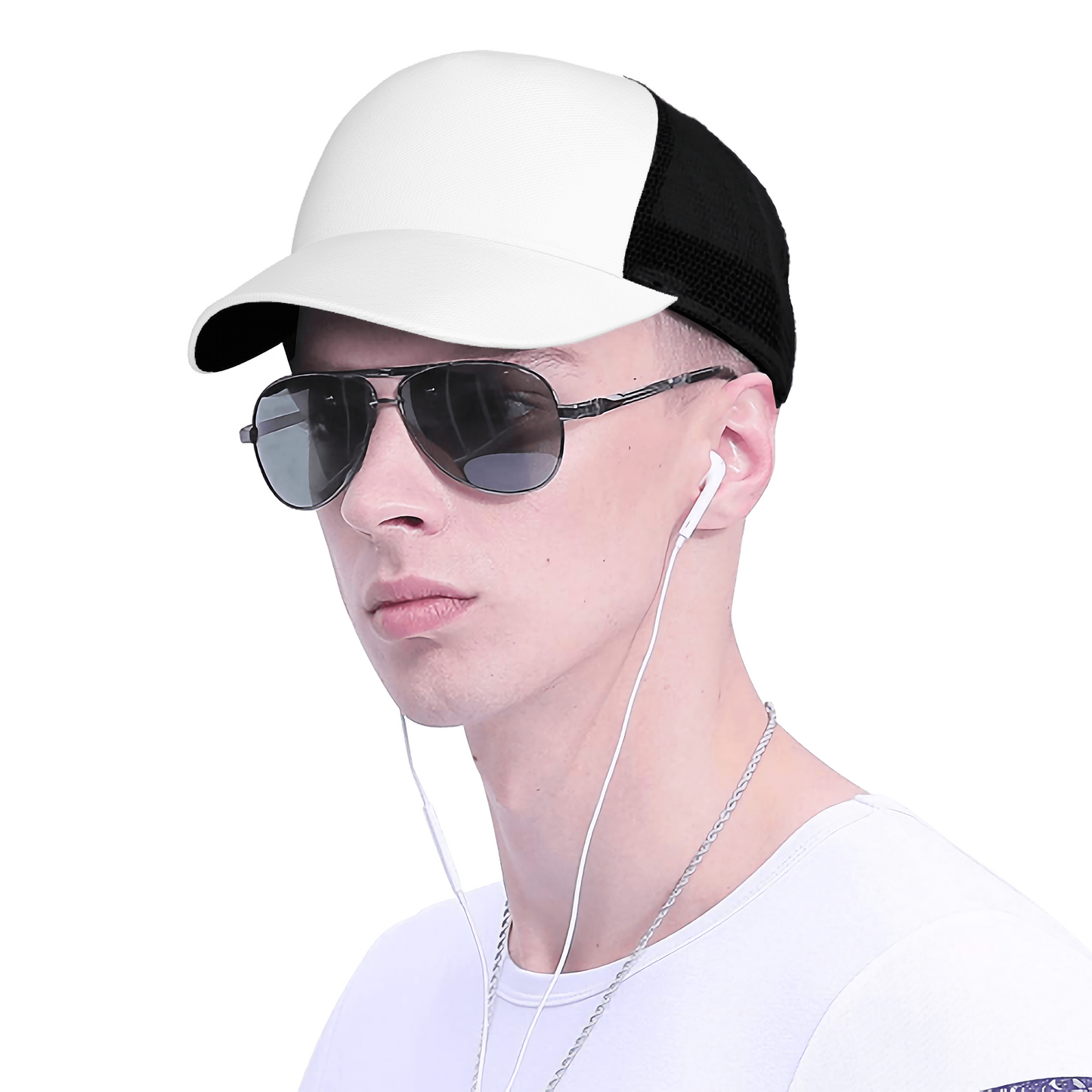 Curved Brim Mesh Baseball Cap