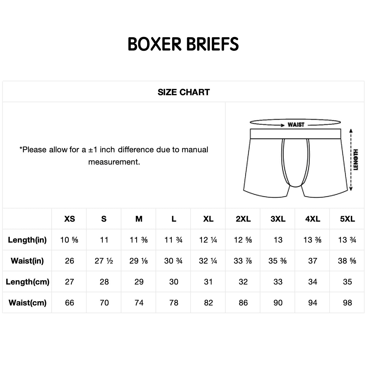 Premium  Men's All-Over Print Boxer Briefs with Comfort Pouch