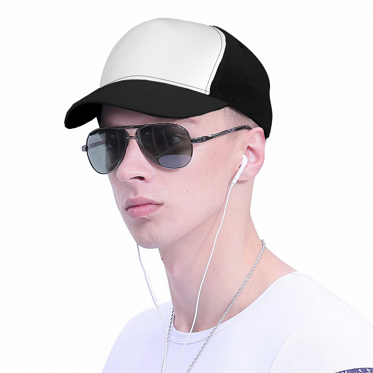 Stitching Curved Brim Baseball Cap