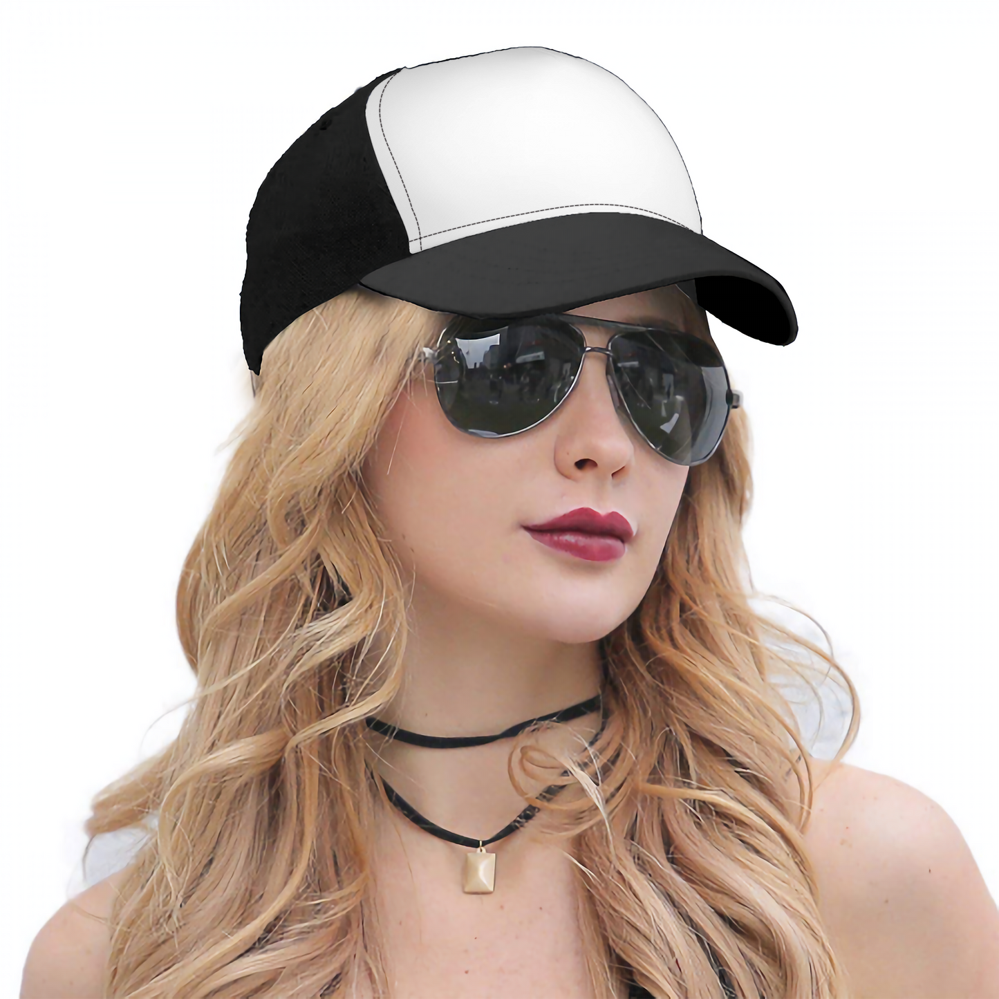 Stitching Curved Brim Baseball Cap