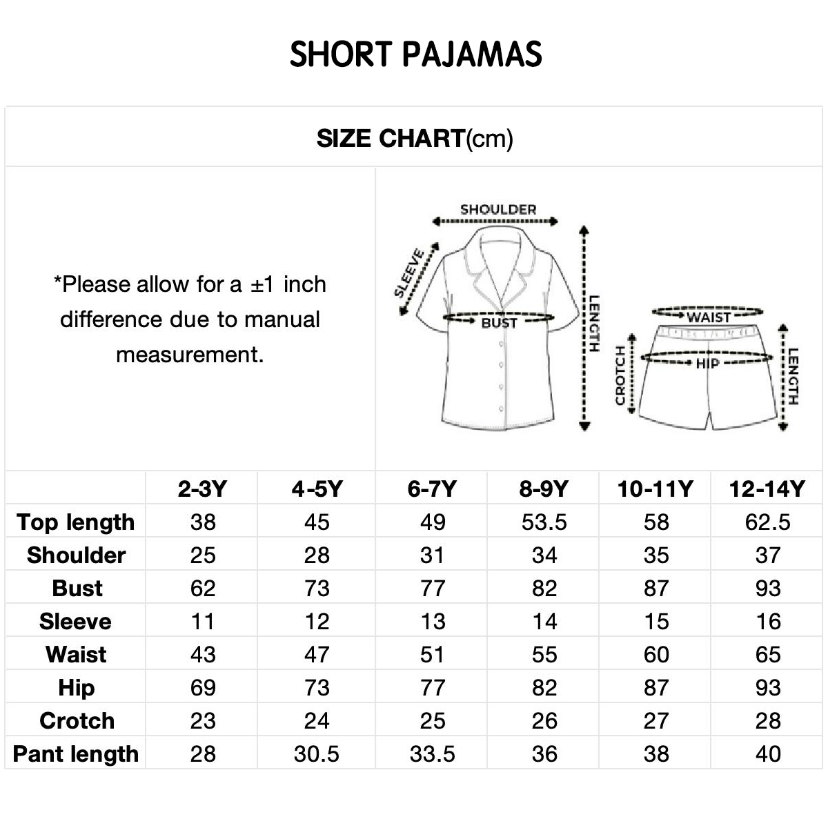 Premium Kids short pajama set